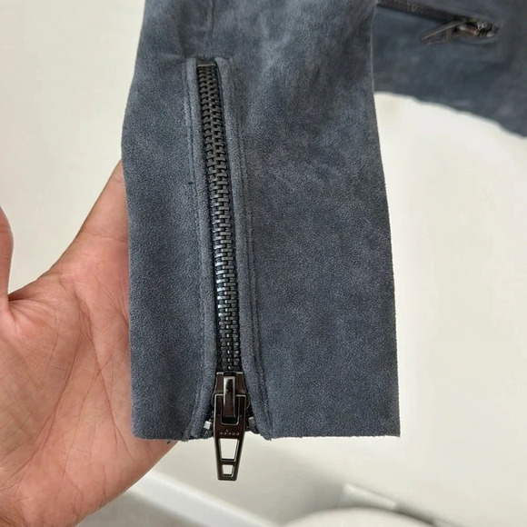 BLANK NYC Elliot Faux Suede Moto Jacket Size XS Petite - Picture 4 of 11